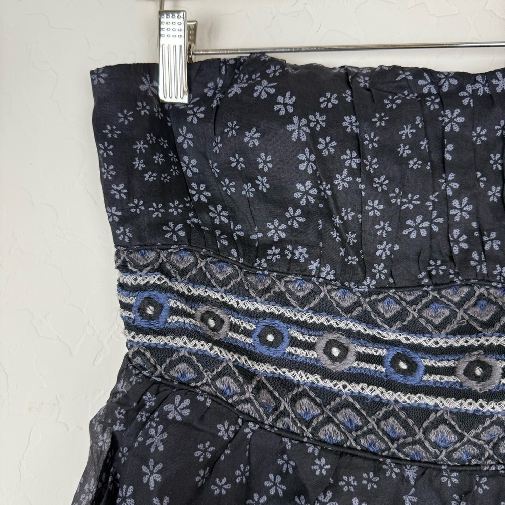 Vintage Y2K Free People Size Strapless Embroidered Dress - Picture 6 of 12